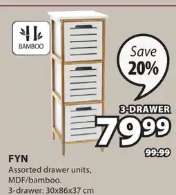 JYSK FYN Assorted drawer units offer