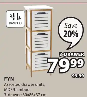 JYSK FYN Assorted drawer units offer