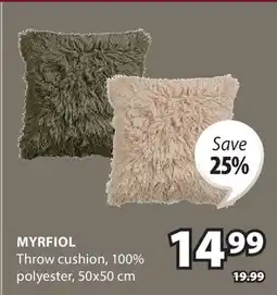 JYSK MYRFIOL Throw cushion offer