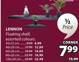 JYSK LENNON Floating shelf offer