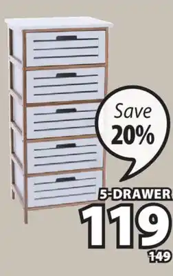 JYSK FYN 5-DRAWER offer