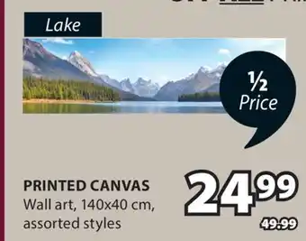 JYSK LAKE PRINTED CANVAS Wall art offer