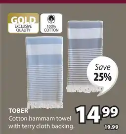 JYSK TOBER Cotton hammam towel offer