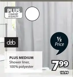 JYSK PLUS MEDIUM Shower liner offer