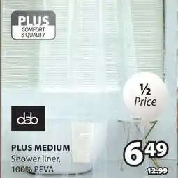 JYSK PLUS MEDIUM Shower liner offer