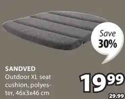 JYSK SANDVED Outdoor XL seat cushion offer