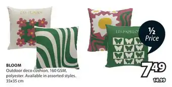 JYSK BLOOM Outdoor deco cushion, 160 GSM Polyester offer