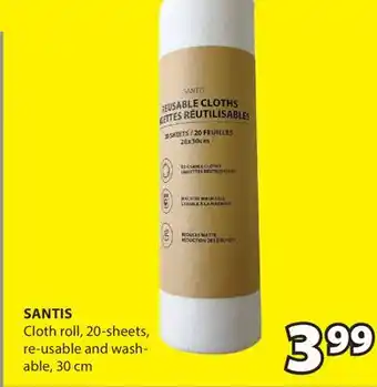 JYSK SANTIS Cloth roll offer