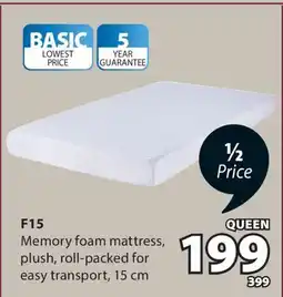 JYSK F15 Memory foam mattress offer