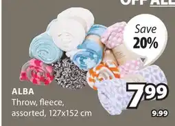 JYSK ALBA Throw, Fleece offer