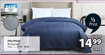 JYSK POLYROSE Bedspread offer