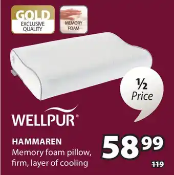 JYSK HAMMAREN Memory foam pillow offer