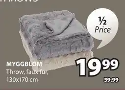 JYSK MYGGBLOM Throw offer