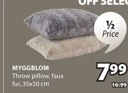 JYSK MYGGBLOM Throw pillow offer