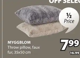 JYSK MYGGBLOM Throw pillow offer