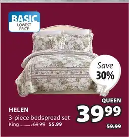 JYSK HELEN 3-piece bedspread set offer