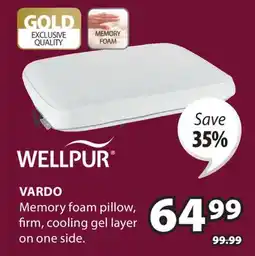 JYSK VARDO Memory foam pillow offer