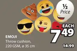 JYSK EMOJI Throw cushion offer