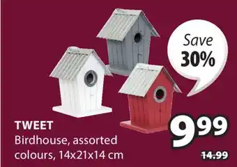 JYSK TWEET Birdhouse offer