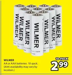 JYSK WILMER AA or AAA batteries offer