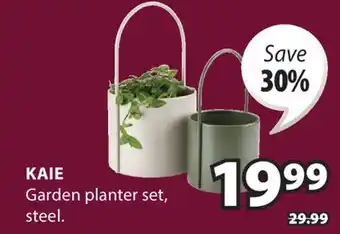 JYSK KAIE Garden planter set steel offer