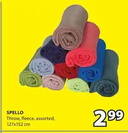 JYSK SPELLO Throw, fleece offer