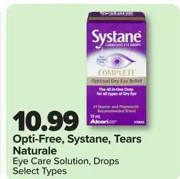 RxHealthMed Opti-Free, Systane, Tears Naturale Eye Care Solution, Drops offer