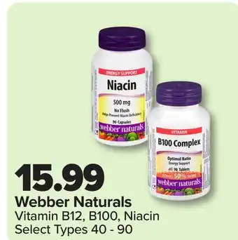 RxHealthMed Webber Naturals Vitamin B12, B100, Niacin offer