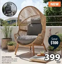 JYSK HALVREBENE Deluxe nest chair offer