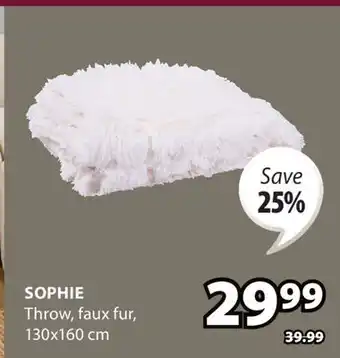 JYSK SOPHIE Throw offer