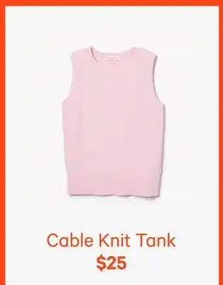 Joe Fresh Cable Knit Tank offer