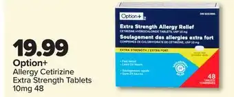 RxHealthMed Option+ Allergy Cetirizine Extra Strength Tablets offer