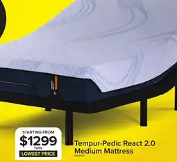 Leon's Tempur-Pedic React 2.0 Medium Mattress offer