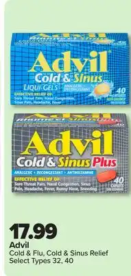 RxHealthMed Advil Cold & Flu, Cold & Sinus Relief offer