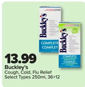 RxHealthMed Buckley's Cough, Cold, Flu Relief offer