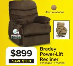 Leon's Bradey Power Lift Recliner - Mocha offer