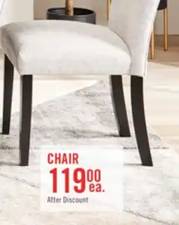 The Brick Burk Dining Chair with Polyester Fabric - Grey offer