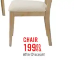 The Brick Aspen Dining Chair with Fabric Seat, Slat-Back - Natural offer