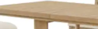 The Brick Aspen Dining Table with 80-104 Extension, Trestle Base - Natural offer