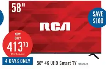 The Brick RCA 58 4K Roku Smart TV offer