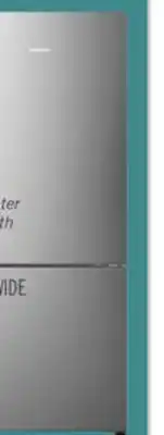 The Brick Hisense 27.7 14.7 Cu. Ft. Bottom-Mount Refrigerator - Titanium - RB15A2CSE offer