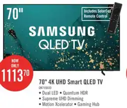 The Brick Samsung 70 QLED Edge-Lit 4K UHD Quantum HDR 60Hz Smart TV (QN70Q60DAFXZC) offer