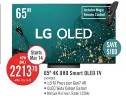 The Brick LG 65 OLED evo 4K HDR10 120Hz AMD FreeSync webOS Smart TV (OLED65C4PUA) offer