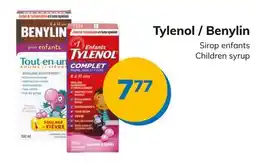 Accès pharma Tylenol / Benylin Children syrup offer