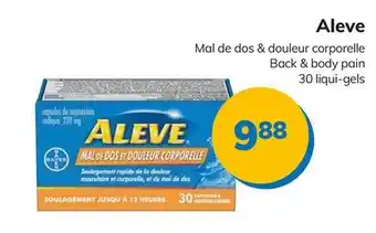 Accès pharma Aleve Back & body pain offer