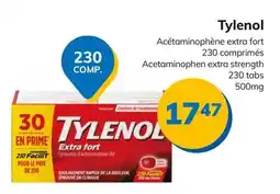 Accès pharma Tylenol Acetaminophen extra strength offer