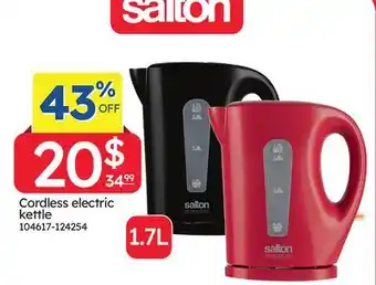 Rossy Salton Cordless Electric Kettle offer