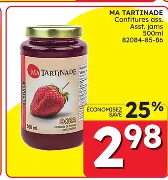 Rossy MA TARTINADE Asst. jams offer