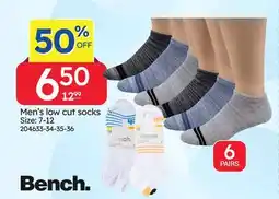 Rossy Bench Men's Low Cut Socks offer