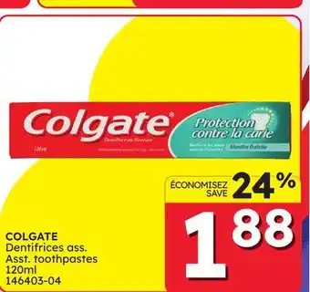 Rossy COLGATE Asst. toothpastes offer